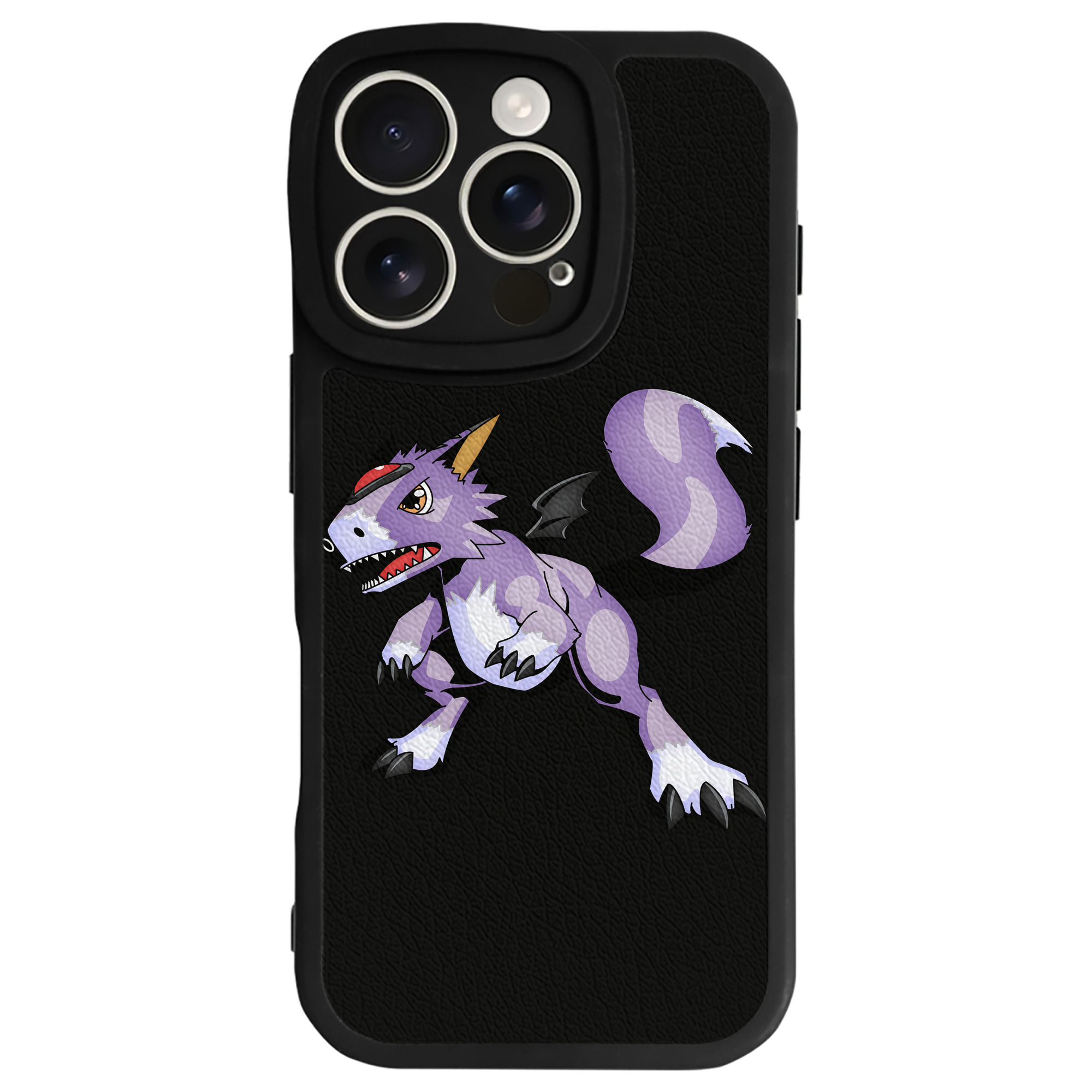 （画像用） Digimon デジタルモンスター/デジモン 【iPhone 16シリーズ対応】シリコンスマホケース（レザー調） 材質：シリコン